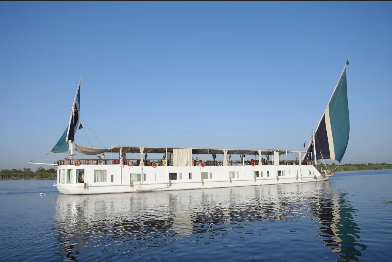 Fatima Dahabeya sailing on the Nile