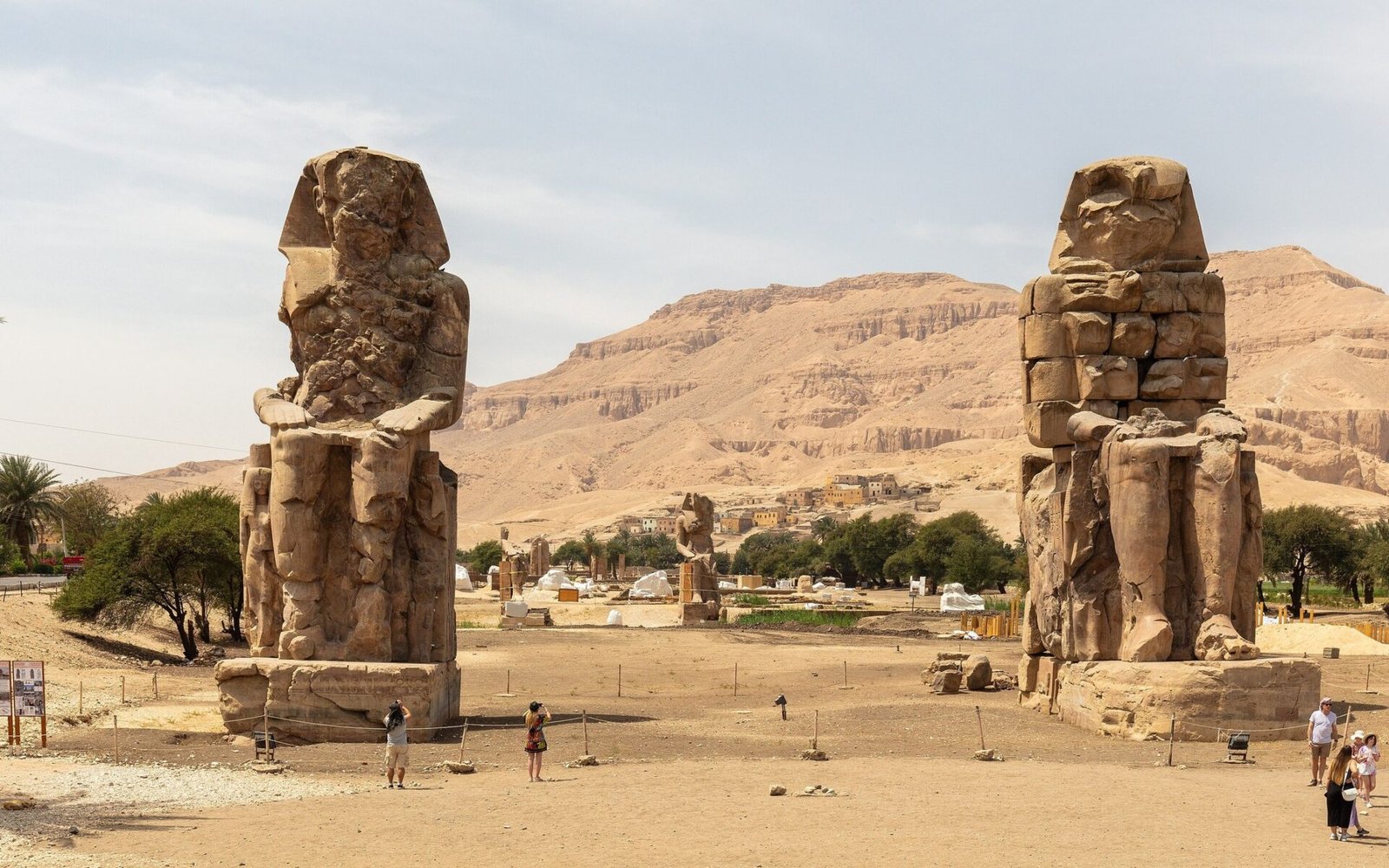 Colossi of Memnon in Luxor, Egypt.
