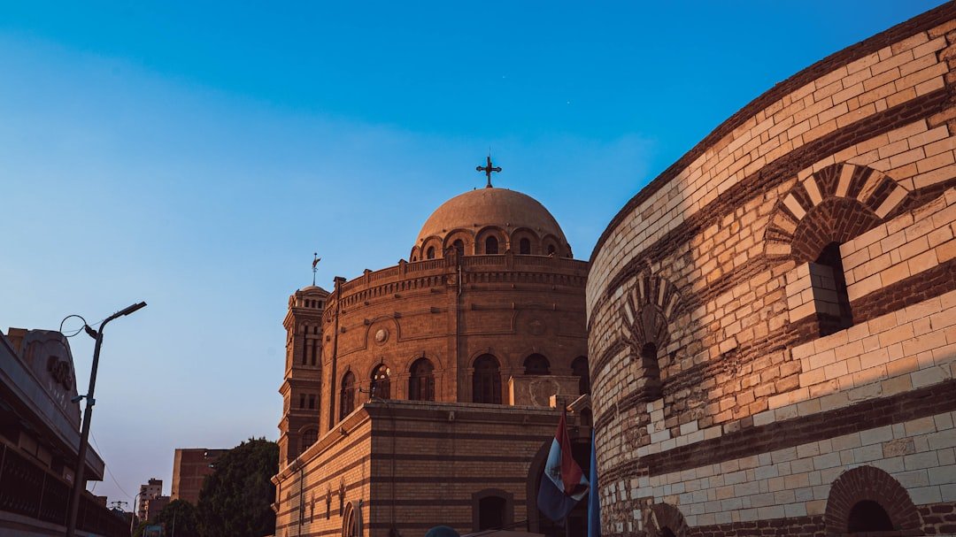 Historic architecture in Coptic Cairo, Egypt.