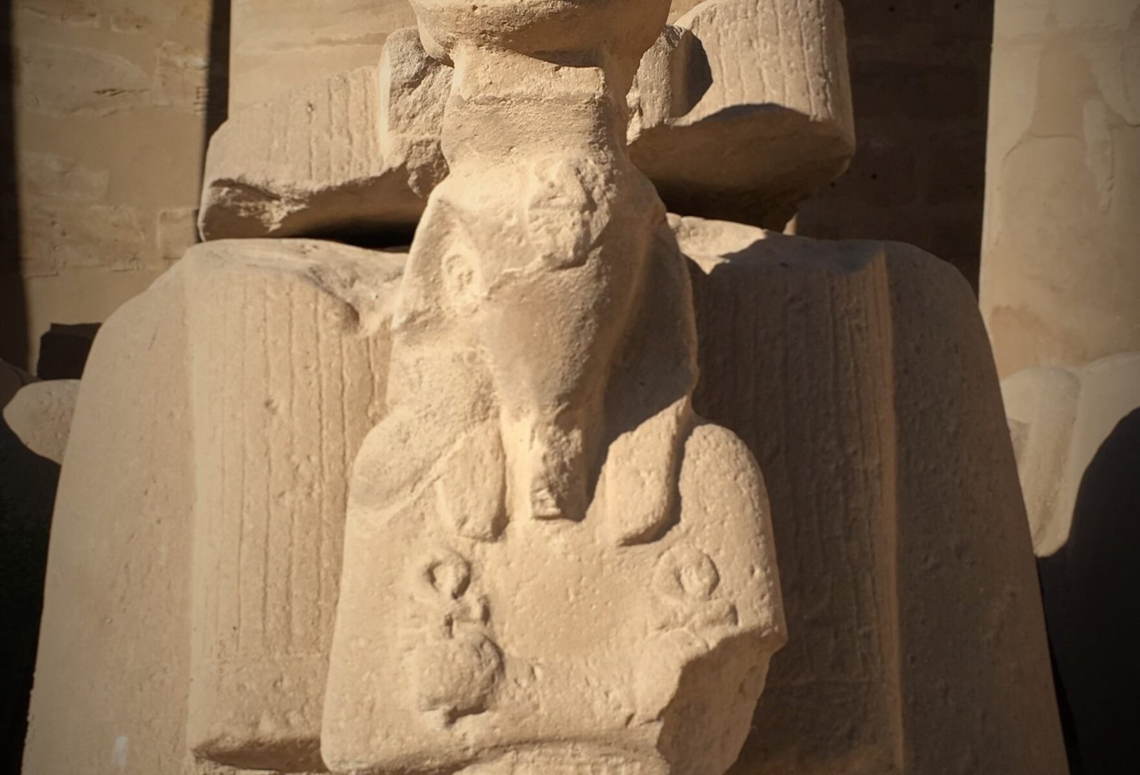 Sphinx at Karnak Temple in Luxor, Egypt.