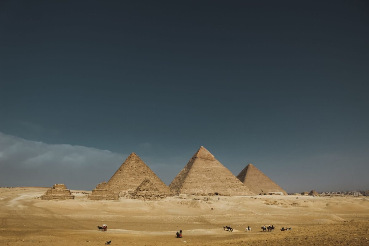 Three pyramids